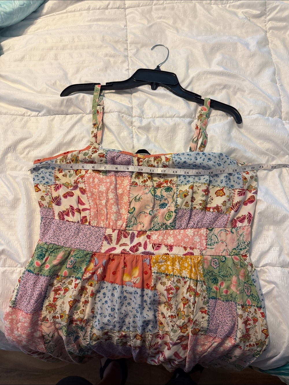 Woman’s 14-16 Bloomchic Patchwork Floral Sundress - Multicolor - Picture 7 of 8